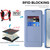 Samsung Galaxy S26+ Shield MagSafe RFID Anti-theft Rhombus Leather Phone Case - Blue