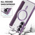 Samsung Galaxy S26+ Shield MagSafe RFID Anti-theft Rhombus Leather Phone Case - Purple