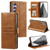 Samsung Galaxy S26+ Simple 6-Card Wallet Leather Phone Case - Brown