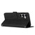 Samsung Galaxy S26+ Skin Feel Heart Embossed Leather Phone Case with Long Lanyard - Black