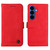 Samsung Galaxy S26+ Skin Feel Life Tree Metal Button Leather Phone Case - Red