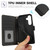 Samsung Galaxy S26+ Skin Feel Pure Color Card Slots Leather Phone Case with Dual Lanyard - Black