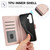 Samsung Galaxy S26+ Skin Feel Pure Color Card Slots Leather Phone Case with Dual Lanyard - Rose Gold