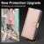 Samsung Galaxy S26+ Skin Feel Pure Color Card Slots Leather Phone Case with Dual Lanyard - Rose Gold