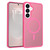 Samsung Galaxy S26+ Skin Feel TPU Hybrid PC MagSafe Phone Case - Rose Red