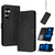 Samsung Galaxy S26+ Solid Calf Texture Flip Leather Phone Case - Black