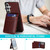 Samsung Galaxy S26+ Solid Color Card Slots Bracket PU Phone Case - Brown