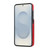 Samsung Galaxy S26+ Solid Color Card Slots Bracket PU Phone Case - Red