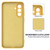 Samsung Galaxy S26+ Solid Color Liquid Silicone Dropproof Full Coverage Phone Case - Yellow