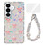 Samsung Galaxy S26+ Sparkling IMD Colorful Bow Phone Case with Bracelet - Love Transparent