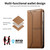 Samsung Galaxy S26+ Stitched Line Magnetic RFID Vegan Leather Phone Case - Brown