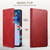 Samsung Galaxy S26+ Suteni Calf Texture Horizontal Flip Leather Phone Case - Red