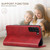 Samsung Galaxy S26+ Suteni Calf Texture Horizontal Flip Leather Phone Case - Red