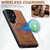 Samsung Galaxy S26+ Suteni H15 Oil Eax Leather Detachable Wallet Back Phone Case - Brown