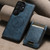 Samsung Galaxy S26+ Suteni H17 Oil Eax Leather MagSafe Detachable Wallet Phone Case - Blue