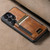 Samsung Galaxy S26+ Suteni H17 Oil Eax Leather MagSafe Detachable Wallet Phone Case - Brown