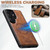 Samsung Galaxy S26+ Suteni H17 Oil Eax Leather MagSafe Detachable Wallet Phone Case - Brown