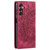 Samsung Galaxy S26+ Totem Embossed Magnetic Leather Phone Case - Red