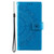 Samsung Galaxy S26+ Totem Flower Embossed Leather Phone Case with Lanyard - Blue