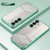 Samsung Galaxy S26+ Transparent Plating Fine Hole Phone Case - Green