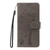 Samsung Galaxy S26+ Tree & Cat Embossed Pattern Flip Leather Phone Case - Grey