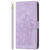 Samsung Galaxy S26+ Tulips Embossed Leather Phone Case with Lanyard - Purple