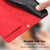 Samsung Galaxy S26+ Tulips Embossed Leather Phone Case with Lanyard - Red