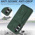 Samsung Galaxy S26+ Ultra-thin Shockproof Phone Protective Case with Holder - Green
