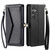Samsung Galaxy S26+ Wallet Multi-card Slot Leather Phone Case with Lanyard - Black