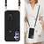 Samsung Galaxy S26+ Wristband Vertical Flip Wallet Back Cover Phone Case with Long Lanyard - Black