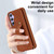 Samsung Galaxy S26+ Wristband Vertical Flip Wallet Back Cover Phone Case with Long Lanyard - Brown