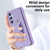 Samsung Galaxy S26+ Wristband Vertical Flip Wallet Back Cover Phone Case with Long Lanyard - Purple