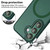Samsung Galaxy S26+ XDcase Skin Feel Magnetic Frosted Phone Case with Lens Film - Green