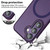 Samsung Galaxy S26+ XDcase Skin Feel Magnetic Frosted Phone Case with Lens Film - Purple