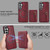 Samsung Galaxy S26+ Zipper Wallet Split MagSafe Leather Back Phone Case - Red