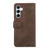 Samsung Galaxy S26 ABEEL Color Block Magnetic RFID Leather Phone Case - Brown-Blue
