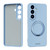 Samsung Galaxy S26 ABEEL Skin-friendly Feel Magnetic Liquid Silicone Phone Case with Holder - Sky Blue