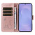 Samsung Galaxy S26 Adorable Cat Embossed Pattern Flip Leather Phone Case - Rose Gold