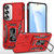 Samsung Galaxy S26 Armor PC Hybrid TPU Camera Shield Phone Case - Red