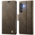 Samsung Galaxy S26 AutSpace A11 Side Buckle MagSafe Magnetic RFID Phone Leather Case - Coffee