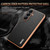 Samsung Galaxy S26 AZNS Electroplated Edge Carbon Fiber Texture Phone Case - Black