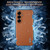 Samsung Galaxy S26 AZNS Electroplated Edge Carbon Fiber Texture Phone Case - Brown