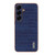 Samsung Galaxy S26 AZNS Electroplated Frame Crocodile Texture Full Coverage Phone Case - Blue