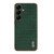 Samsung Galaxy S26 AZNS Electroplated Frame Crocodile Texture Full Coverage Phone Case - Green
