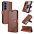 Samsung Galaxy S26 AZNS Sheepskin Texture Flip Leather Phone Case - Brown