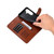 Samsung Galaxy S26 AZNS Sheepskin Texture Flip Leather Phone Case - Brown
