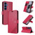 Samsung Galaxy S26 AZNS Sheepskin Texture Flip Leather Phone Case - Red