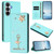 Samsung Galaxy S26 Ballet Girl Diamond Studded RFID Vegan Leather Phone Case - Mint Green