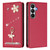 Samsung Galaxy S26 Ballet Girl Diamond Studded RFID Vegan Leather Phone Case - Wine Red