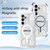 Samsung Galaxy S26 BIBERCAS Transparent Color Series MagSafe Air Bag Shockproof Phone Case - White
